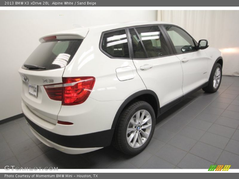 Alpine White / Sand Beige 2013 BMW X3 xDrive 28i