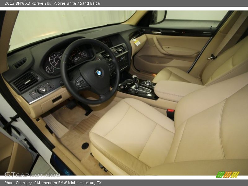 Alpine White / Sand Beige 2013 BMW X3 xDrive 28i