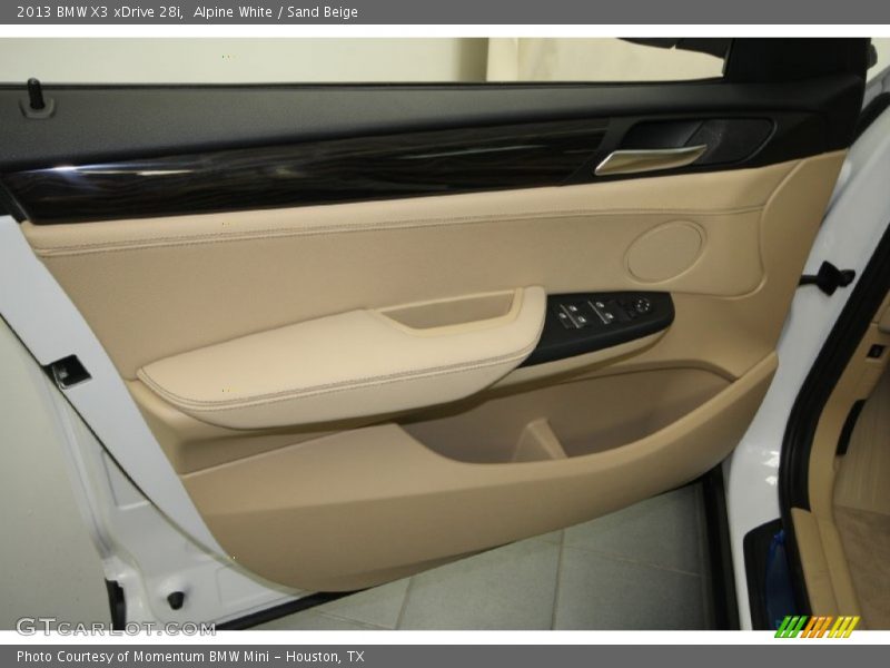 Alpine White / Sand Beige 2013 BMW X3 xDrive 28i