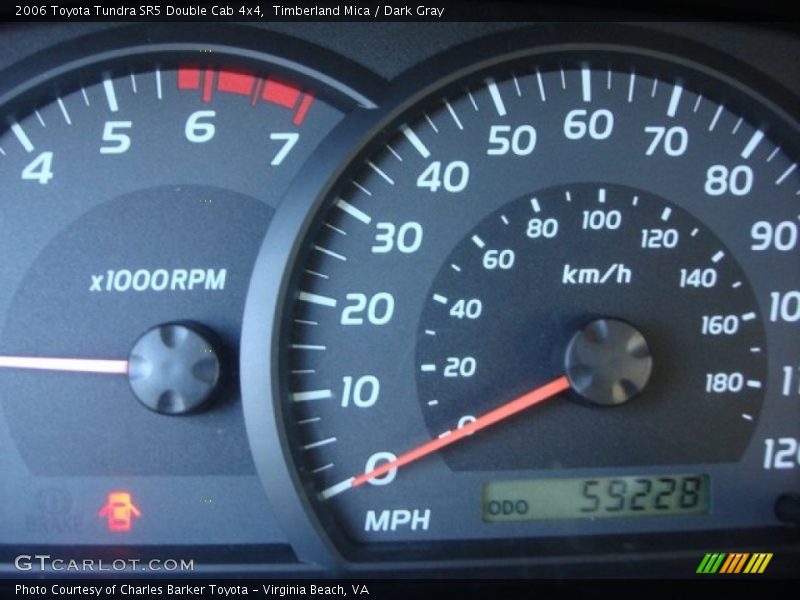 Timberland Mica / Dark Gray 2006 Toyota Tundra SR5 Double Cab 4x4