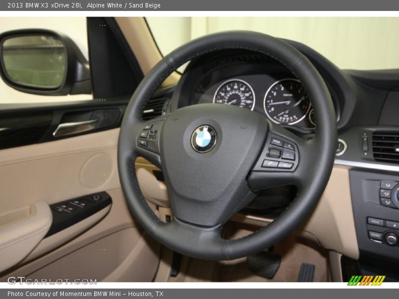 Alpine White / Sand Beige 2013 BMW X3 xDrive 28i