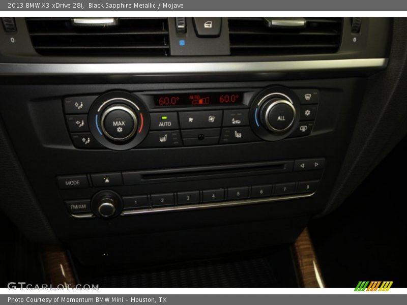Black Sapphire Metallic / Mojave 2013 BMW X3 xDrive 28i