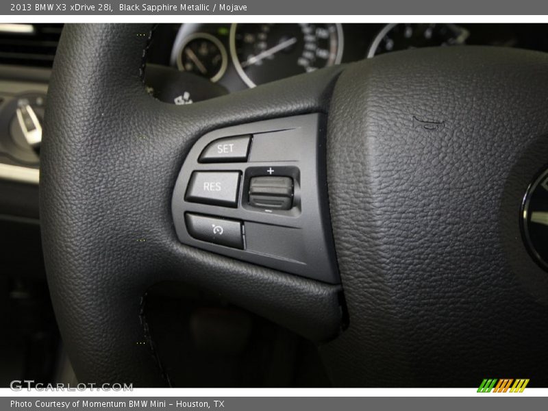 Black Sapphire Metallic / Mojave 2013 BMW X3 xDrive 28i