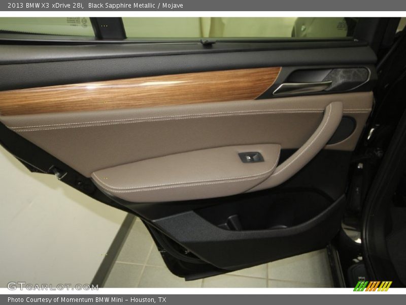 Black Sapphire Metallic / Mojave 2013 BMW X3 xDrive 28i