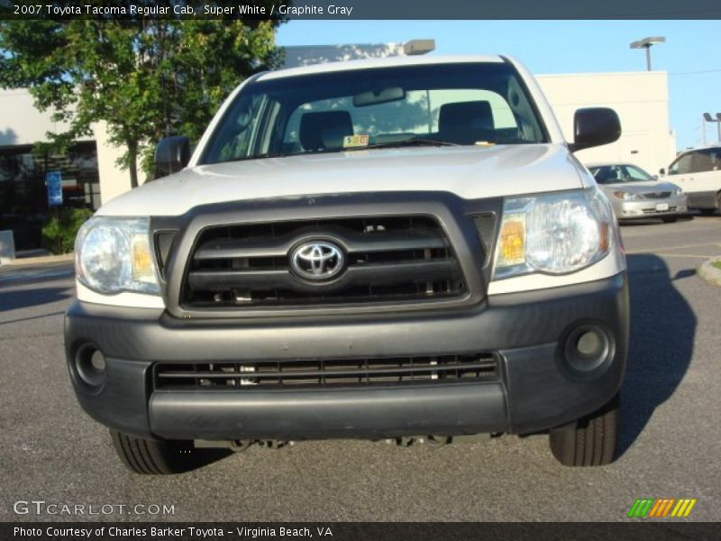 Super White / Graphite Gray 2007 Toyota Tacoma Regular Cab