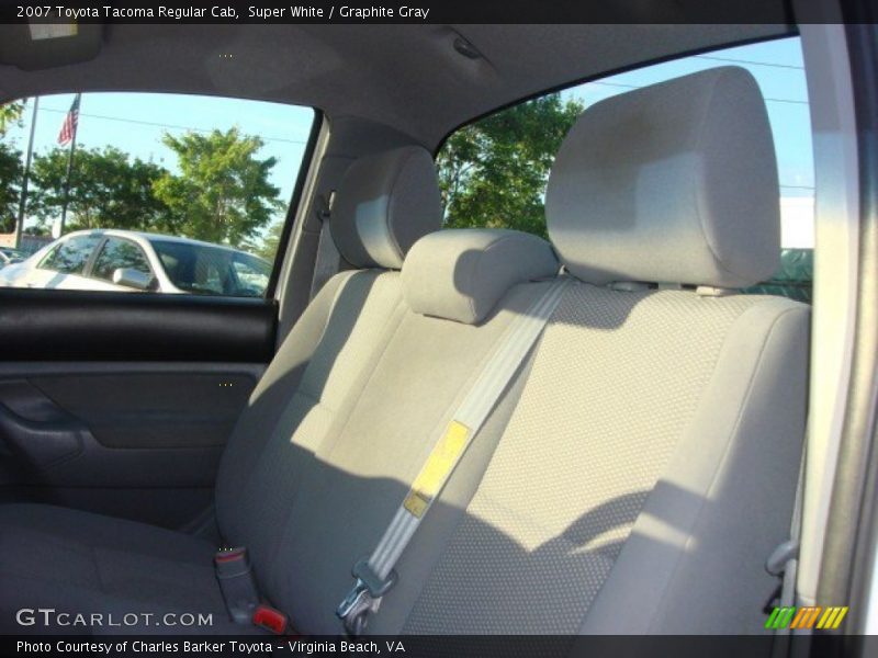 Super White / Graphite Gray 2007 Toyota Tacoma Regular Cab