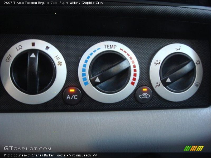 Super White / Graphite Gray 2007 Toyota Tacoma Regular Cab