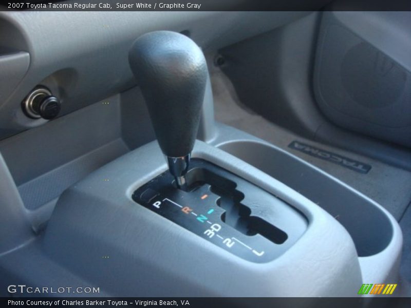 Super White / Graphite Gray 2007 Toyota Tacoma Regular Cab