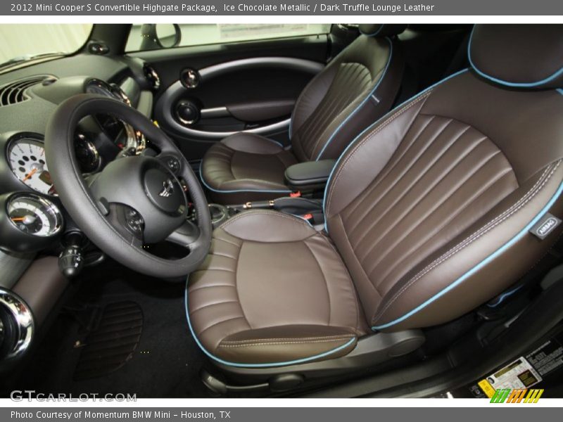 Ice Chocolate Metallic / Dark Truffle Lounge Leather 2012 Mini Cooper S Convertible Highgate Package