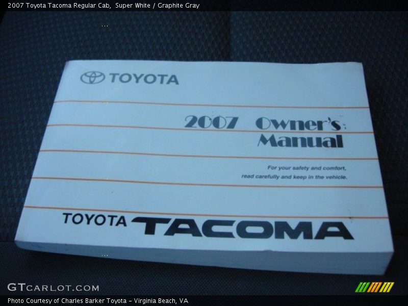 Super White / Graphite Gray 2007 Toyota Tacoma Regular Cab