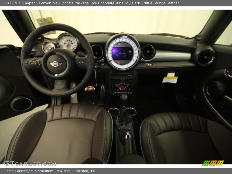 Ice Chocolate Metallic / Dark Truffle Lounge Leather 2012 Mini Cooper S Convertible Highgate Package