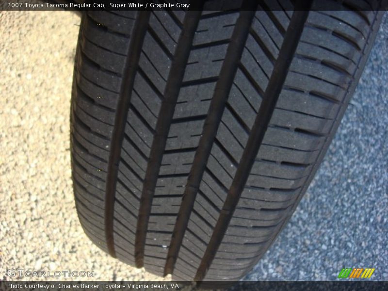 Super White / Graphite Gray 2007 Toyota Tacoma Regular Cab