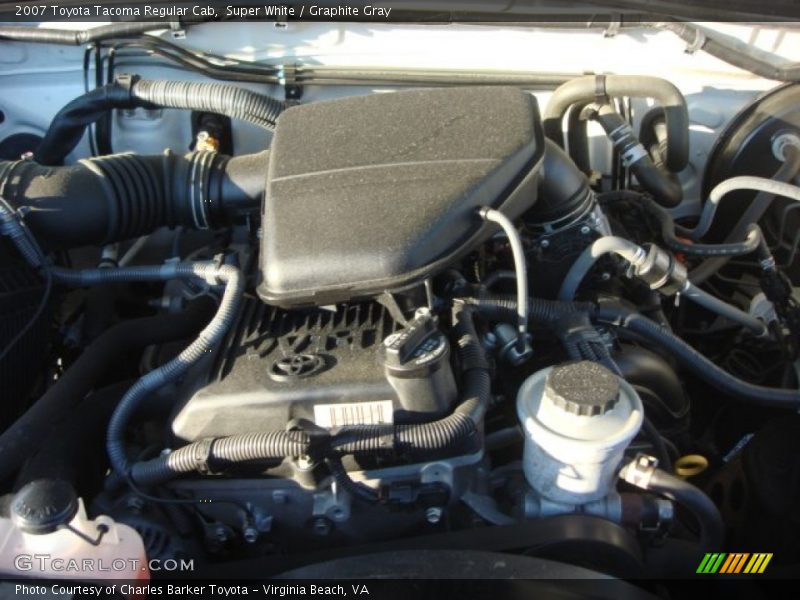 Super White / Graphite Gray 2007 Toyota Tacoma Regular Cab