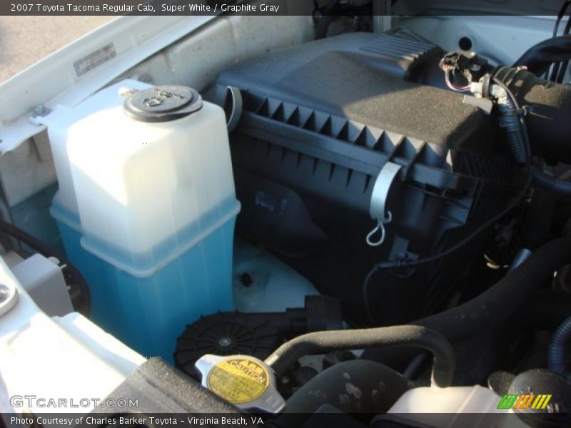 Super White / Graphite Gray 2007 Toyota Tacoma Regular Cab