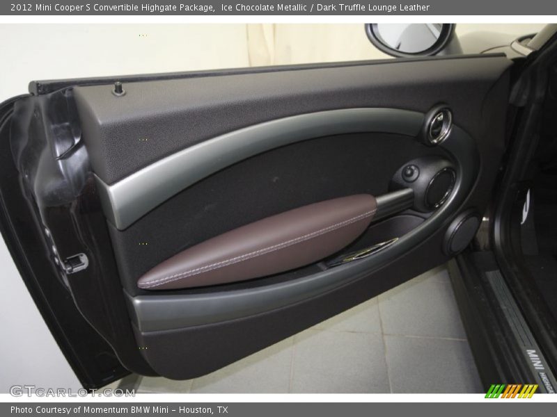 Ice Chocolate Metallic / Dark Truffle Lounge Leather 2012 Mini Cooper S Convertible Highgate Package