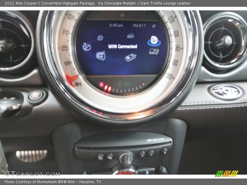 Ice Chocolate Metallic / Dark Truffle Lounge Leather 2012 Mini Cooper S Convertible Highgate Package
