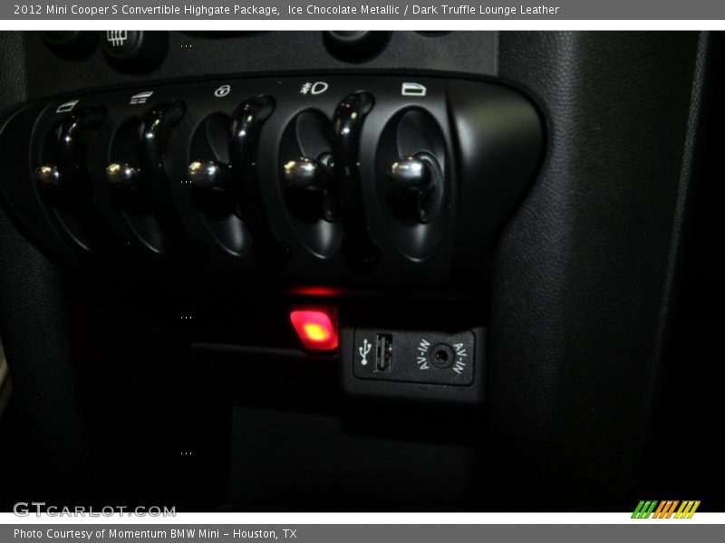 Ice Chocolate Metallic / Dark Truffle Lounge Leather 2012 Mini Cooper S Convertible Highgate Package