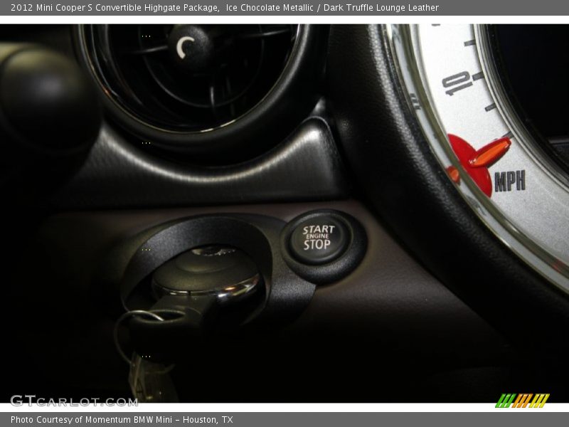 Ice Chocolate Metallic / Dark Truffle Lounge Leather 2012 Mini Cooper S Convertible Highgate Package