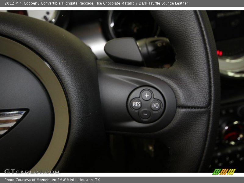 Ice Chocolate Metallic / Dark Truffle Lounge Leather 2012 Mini Cooper S Convertible Highgate Package