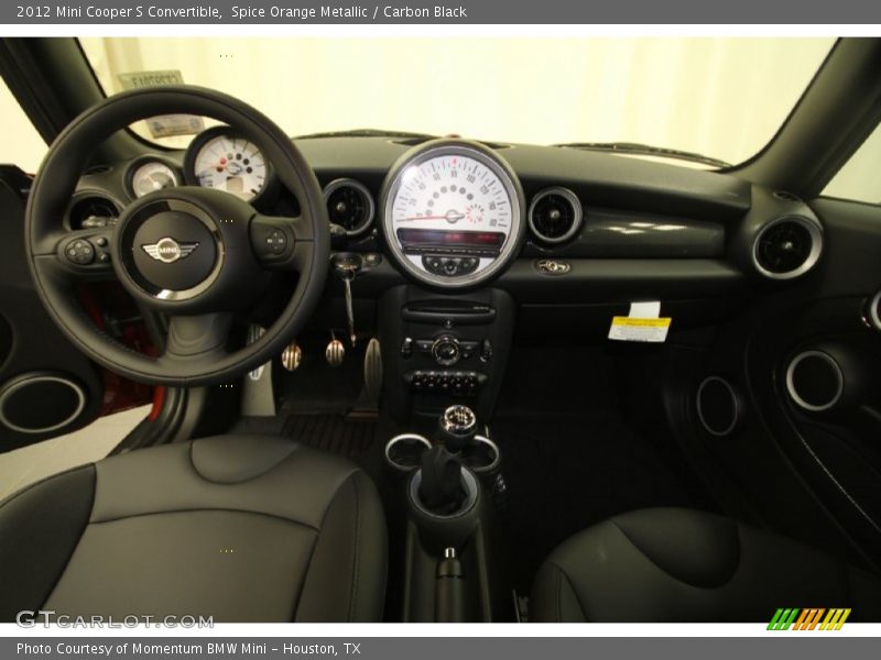 Spice Orange Metallic / Carbon Black 2012 Mini Cooper S Convertible