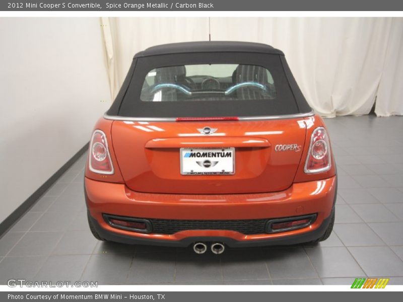 Spice Orange Metallic / Carbon Black 2012 Mini Cooper S Convertible