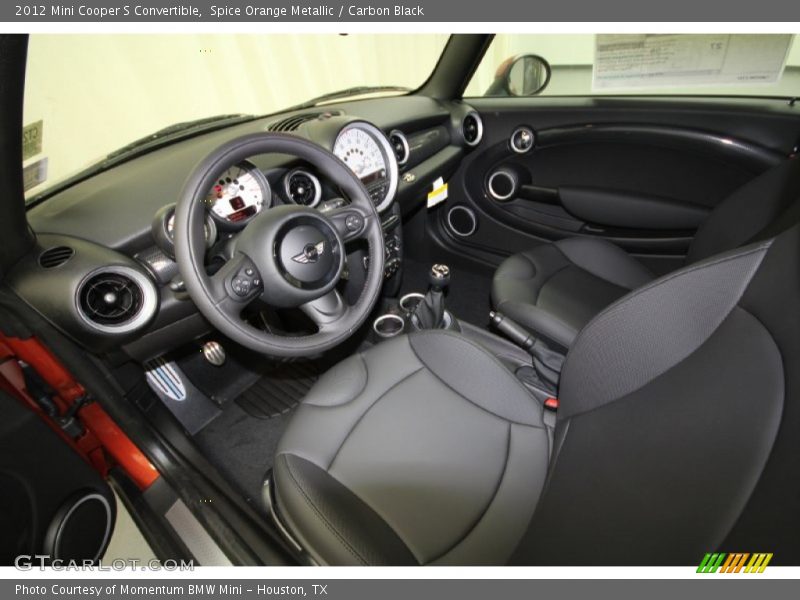 Spice Orange Metallic / Carbon Black 2012 Mini Cooper S Convertible