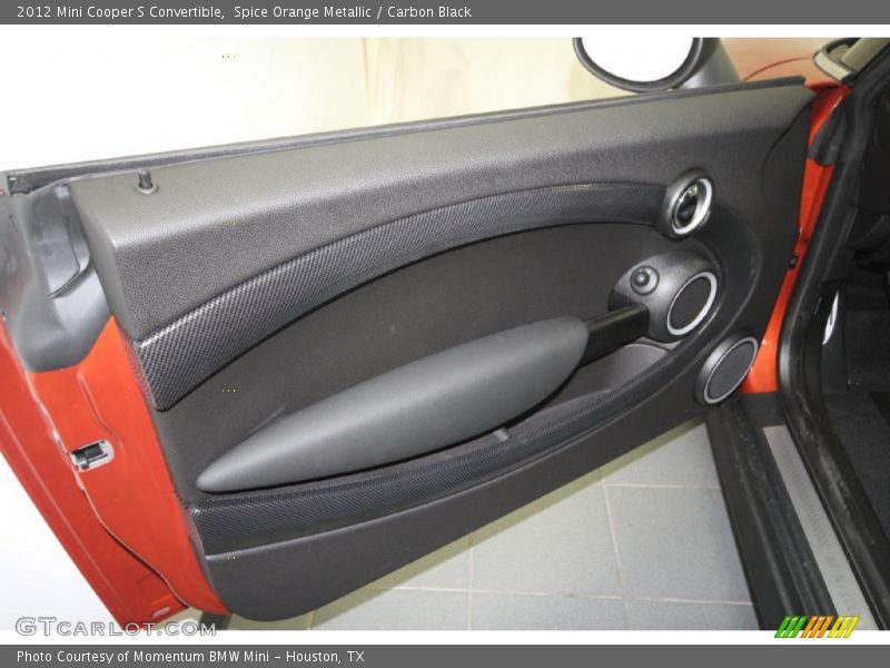 Spice Orange Metallic / Carbon Black 2012 Mini Cooper S Convertible