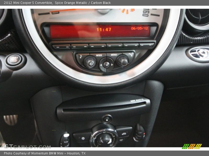 Spice Orange Metallic / Carbon Black 2012 Mini Cooper S Convertible
