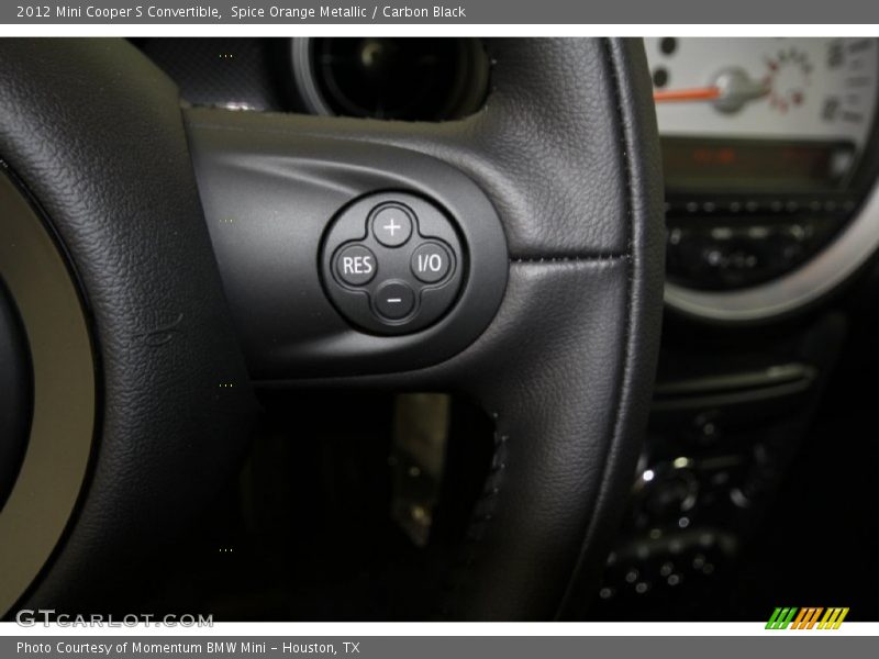 Spice Orange Metallic / Carbon Black 2012 Mini Cooper S Convertible
