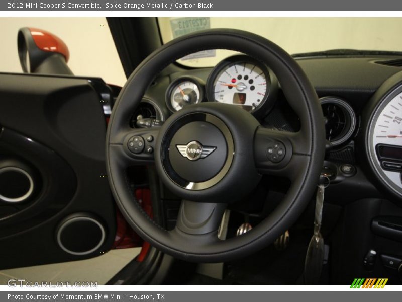 Spice Orange Metallic / Carbon Black 2012 Mini Cooper S Convertible