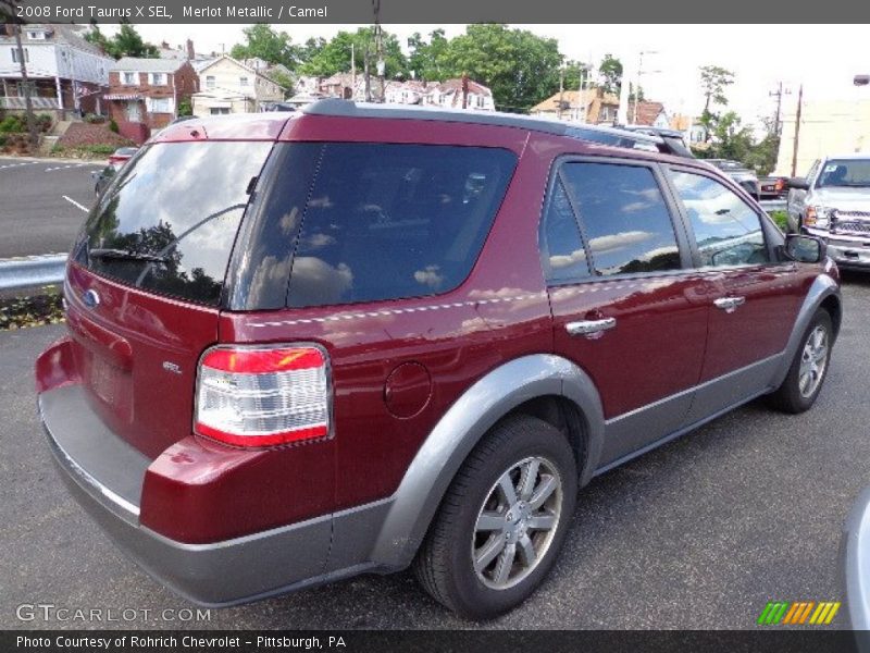 Merlot Metallic / Camel 2008 Ford Taurus X SEL