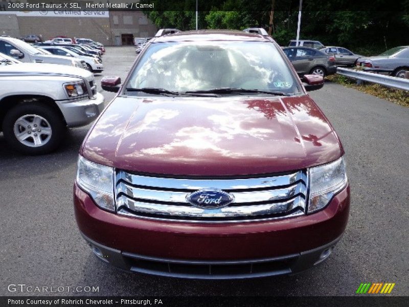 Merlot Metallic / Camel 2008 Ford Taurus X SEL
