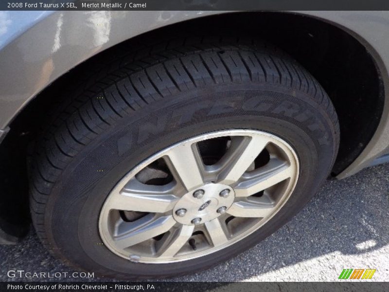 Merlot Metallic / Camel 2008 Ford Taurus X SEL