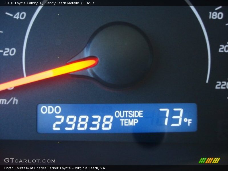 Sandy Beach Metallic / Bisque 2010 Toyota Camry LE