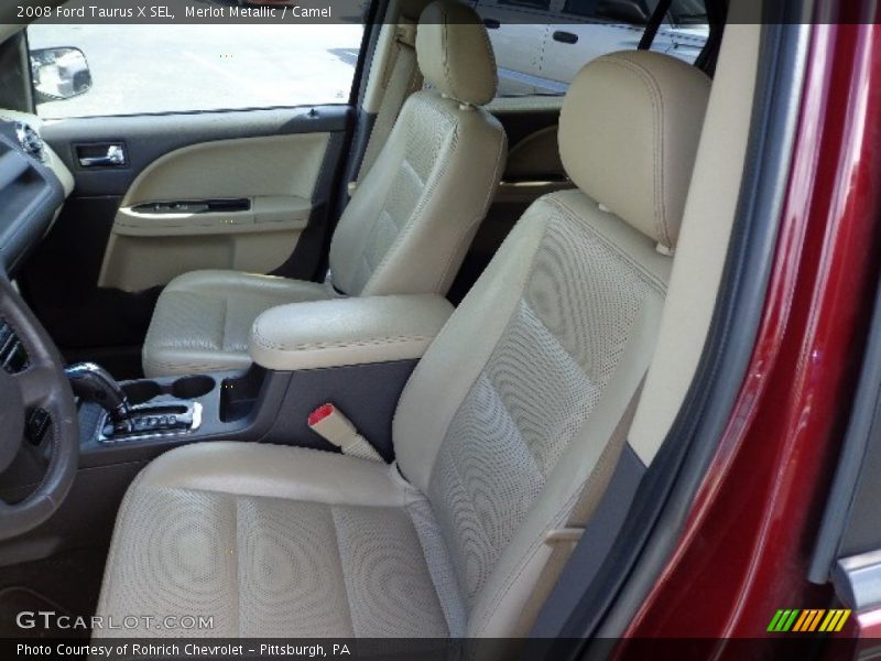Merlot Metallic / Camel 2008 Ford Taurus X SEL