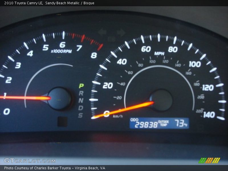 Sandy Beach Metallic / Bisque 2010 Toyota Camry LE