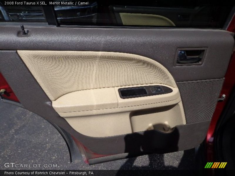 Merlot Metallic / Camel 2008 Ford Taurus X SEL