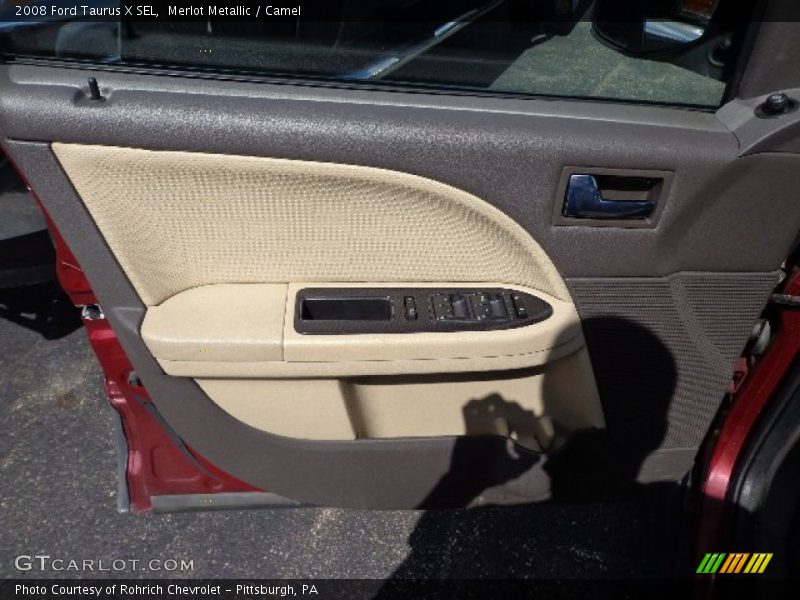 Merlot Metallic / Camel 2008 Ford Taurus X SEL