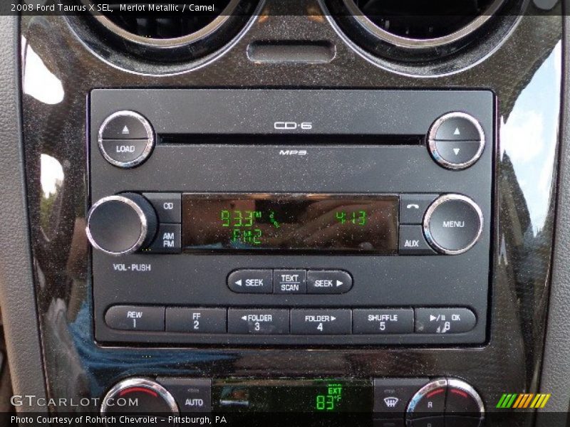 Merlot Metallic / Camel 2008 Ford Taurus X SEL
