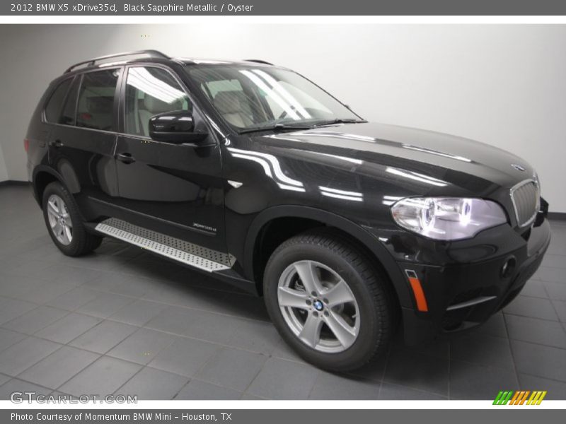 Black Sapphire Metallic / Oyster 2012 BMW X5 xDrive35d