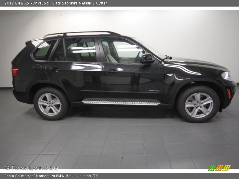 Black Sapphire Metallic / Oyster 2012 BMW X5 xDrive35d