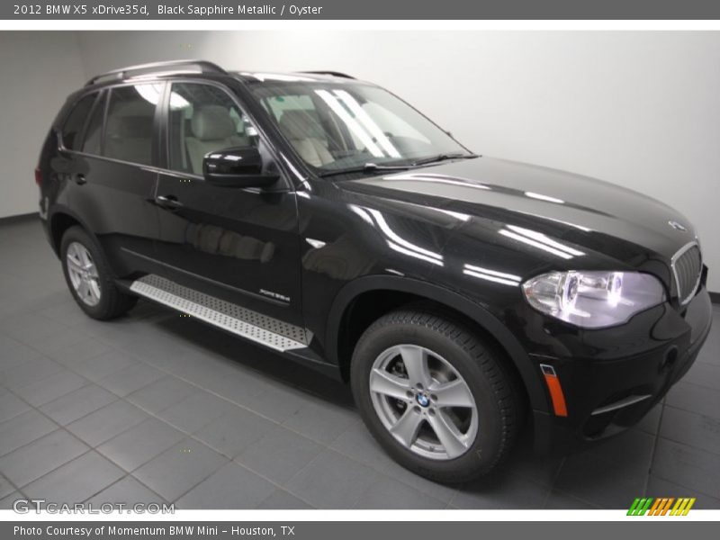 Black Sapphire Metallic / Oyster 2012 BMW X5 xDrive35d