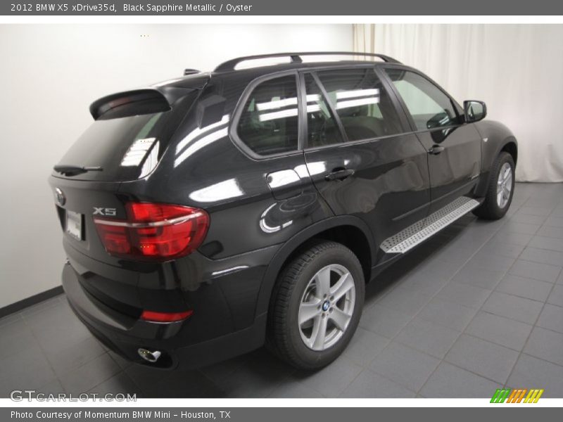 Black Sapphire Metallic / Oyster 2012 BMW X5 xDrive35d