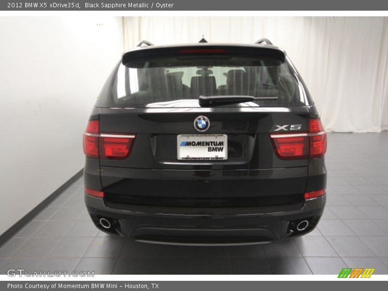 Black Sapphire Metallic / Oyster 2012 BMW X5 xDrive35d