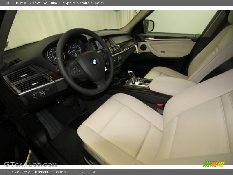 Black Sapphire Metallic / Oyster 2012 BMW X5 xDrive35d