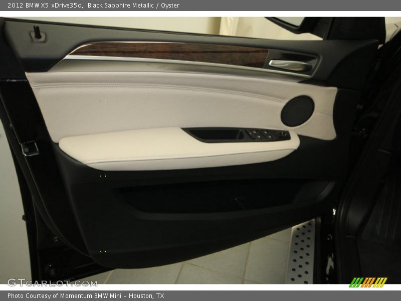 Black Sapphire Metallic / Oyster 2012 BMW X5 xDrive35d