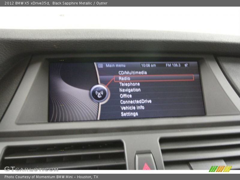 Black Sapphire Metallic / Oyster 2012 BMW X5 xDrive35d