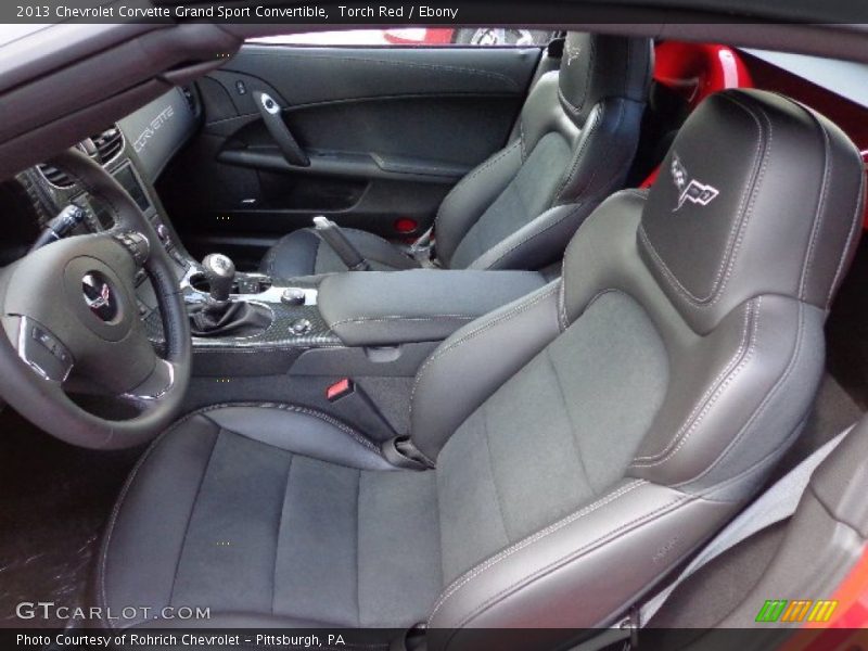  2013 Corvette Grand Sport Convertible Ebony Interior