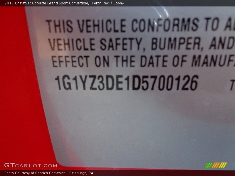 Torch Red / Ebony 2013 Chevrolet Corvette Grand Sport Convertible