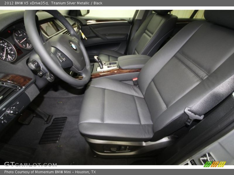 Titanium Silver Metallic / Black 2012 BMW X5 xDrive35d